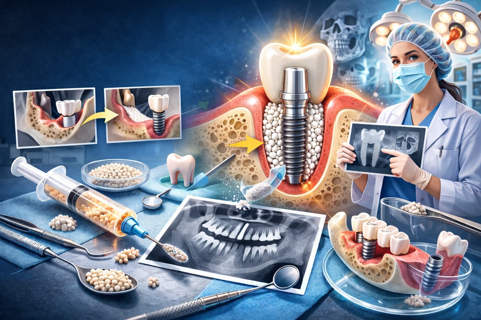 Dental bone grafting preparation and implant planning