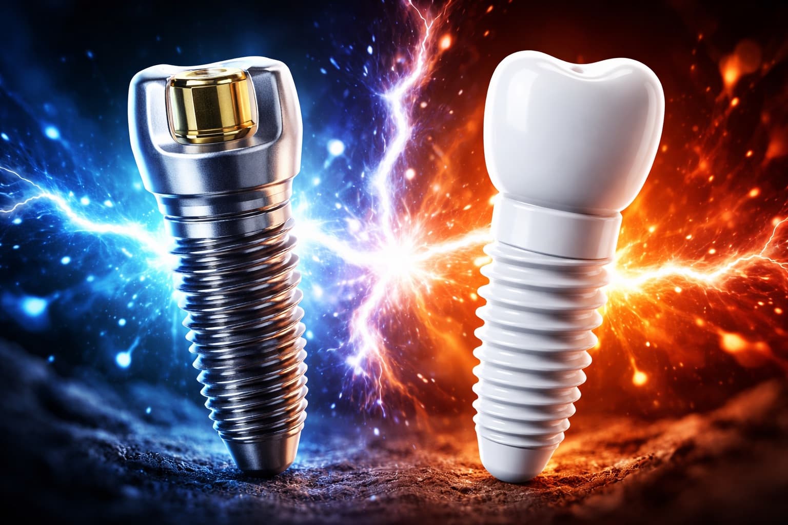 Dental implant materials comparison
